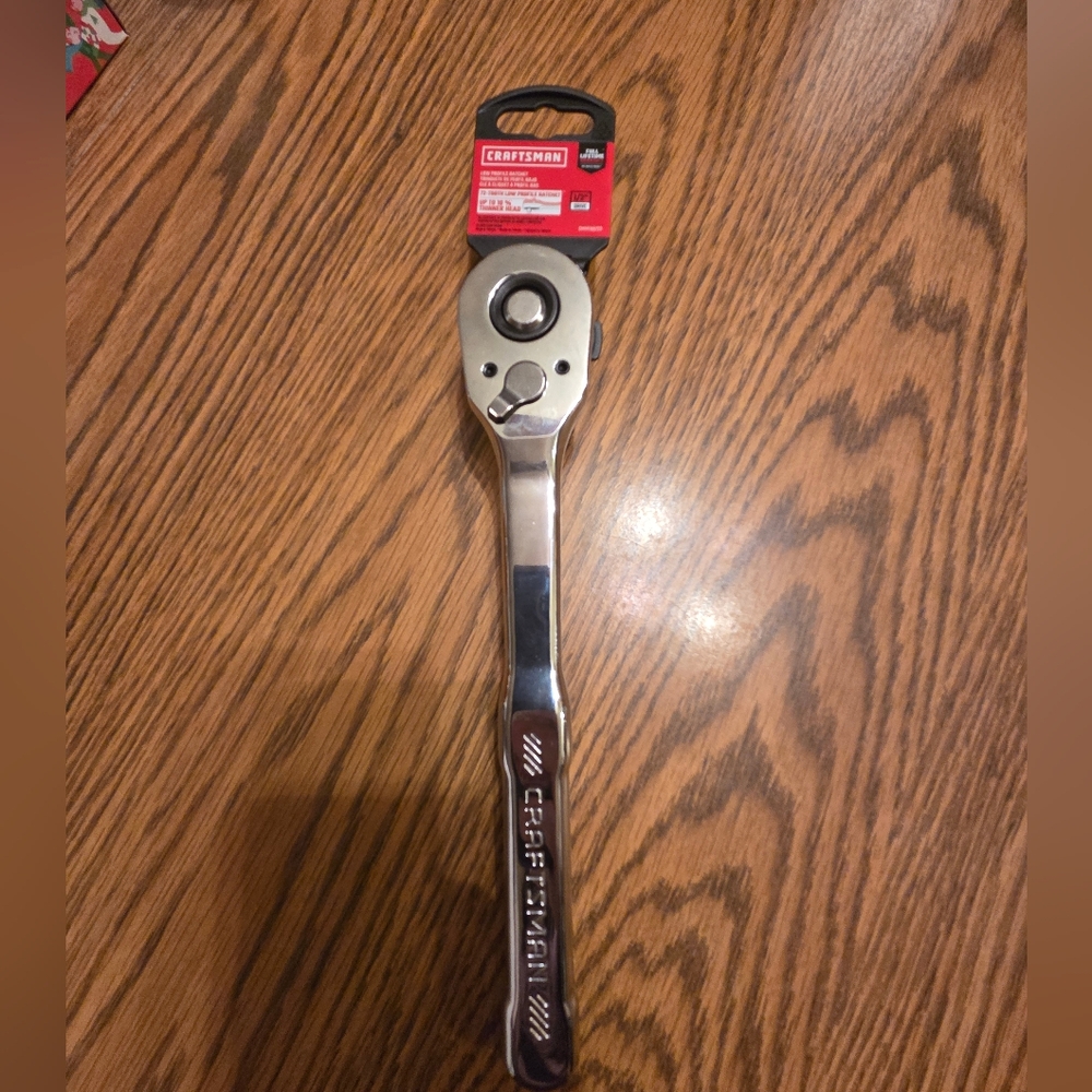 Craftsman Ratchet Wrench 1/2" Drive Low Profile Ratchet New With Tags